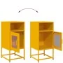 Mesita de noche acero laminado en frío amarillo 36x39x78 cm de , Aparadores - Ref: Foro24-853413, Precio: 60,88 €, Descuento: %