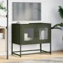 Mueble de TV acero laminado en frío verde oliva 68x39x60,5 cm by , TV Furniture - Ref: Foro24-853336, Price: 72,37 €, Discoun...