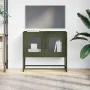 Mueble de TV acero laminado en frío verde oliva 68x39x60,5 cm by , TV Furniture - Ref: Foro24-853336, Price: 72,37 €, Discoun...