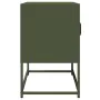 Mueble de TV acero laminado en frío verde oliva 68x39x60,5 cm by , TV Furniture - Ref: Foro24-853336, Price: 72,37 €, Discoun...