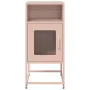 Mesita de noche acero laminado en frío rosa 36x39x78 cm de , Aparadores - Ref: Foro24-853411, Precio: 60,85 €, Descuento: %