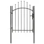 Schwarzes Gartentor aus Stahl 1x1,75 m von vidaXL, Gartentore - Ref: Foro24-143059, Preis: 128,14 €, Rabatt: %