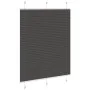 Estor Plisado negro 105x100 cm Tela Ancho 104,4 cm Poliéster by , Blinds and blinds - Ref: Foro24-4015127, Price: 18,44 €, Di...
