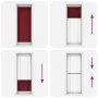 Estor Plisado rojo burdeos 70x200 cm Tela Ancho 69,4 cm de , Persianas y estores - Ref: Foro24-4015256, Precio: 22,34 €, Desc...