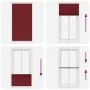 Estor Plisado rojo burdeos 105x200 cm Tela Ancho 104,4 cm von , Jalousien und Jalousien - Ref: Foro24-4015263, Preis: 21,77 €...