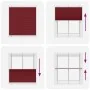 Estor Plisado rojo burdeos 120x150 cm Tela Ancho 119,4 cm de , Persianas y estores - Ref: Foro24-4015249, Precio: 21,49 €, De...