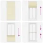 Estor Plisado crema 100x200 cm Tela Ancho 99,4 cm Poliéster by , Blinds and blinds - Ref: Foro24-4015313, Price: 24,30 €, Dis...