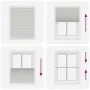 Estor Plisado gris claro 110x100 cm Tela Ancho 109,4 cm by , Blinds and blinds - Ref: Foro24-4015332, Price: 18,73 €, Discoun...