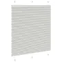 Estor Plisado gris claro 120x150 cm Tela Ancho 119,4 cm de , Persianas y estores - Ref: Foro24-4015351, Precio: 21,49 €, Desc...