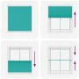Estor Plisado verde petróleo 120x100 cm Tela Ancho 119,4 cm by , Blinds and blinds - Ref: Foro24-4015385, Price: 21,94 €, Dis...
