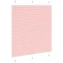 Estor Plisado rosa 120x100 cm Tela Ancho 119,4 cm Poliéster by , Blinds and blinds - Ref: Foro24-4015436, Price: 20,10 €, Dis...