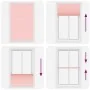 Estor Plisado rosa 115x200 cm Tela Ancho 114,4 cm Poliéster by , Blinds and blinds - Ref: Foro24-4015469, Price: 22,54 €, Dis...