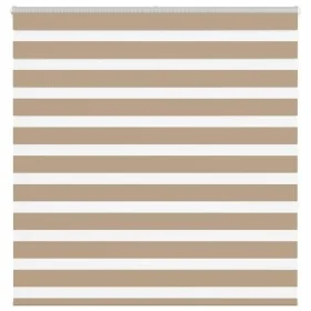Estor cebra marrón arena tejido ancho 140,9 cm poliéster by , Blinds and blinds - Ref: Foro24-4014556, Price: 32,04 €, Discou...