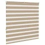 Estor cebra marrón arena tejido ancho 140,9 cm poliéster de , Persianas y estores - Ref: Foro24-4014556, Precio: 32,04 €, Des...