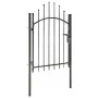 Schwarzes Gartentor aus Stahl 1x1,75 m von vidaXL, Gartentore - Ref: Foro24-143059, Preis: 128,14 €, Rabatt: %