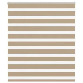 Estor cebra marrón arena tejido ancho 130,9 cm poliéster by , Blinds and blinds - Ref: Foro24-4014554, Price: 31,02 €, Discou...