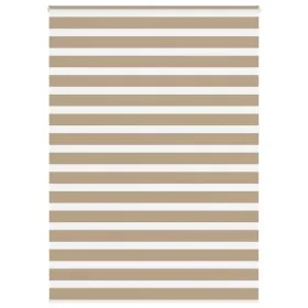 Estor cebra marrón arena tejido ancho 160,9 cm poliéster by , Blinds and blinds - Ref: Foro24-4014612, Price: 41,12 €, Discou...