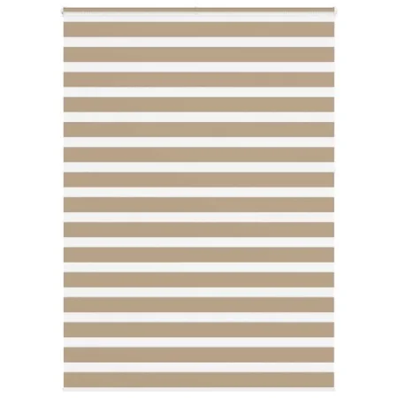 Estor cebra marrón arena tejido ancho 160,9 cm poliéster by , Blinds and blinds - Ref: Foro24-4014612, Price: 41,12 €, Discou...