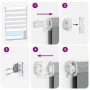 Estor cebra marrón arena tejido ancho 160,9 cm poliéster by , Blinds and blinds - Ref: Foro24-4014612, Price: 41,12 €, Discou...