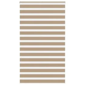 Estor cebra marrón arena tejido ancho 120,9 cm poliéster by , Blinds and blinds - Ref: Foro24-4014604, Price: 35,62 €, Discou...