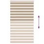 Estor cebra marrón arena tejido ancho 130,9 cm poliéster by , Blinds and blinds - Ref: Foro24-4014606, Price: 28,58 €, Discou...