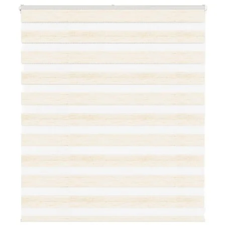 Estor cebra beige mármol tejido ancho 125,9 cm poliéster von , Jalousien und Jalousien - Ref: Foro24-4014631, Preis: 28,36 €,...
