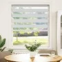Estor cebra blanco 100x100 cm tejido ancho 95,9 cm poliéster de , Persianas y estores - Ref: Foro24-4014729, Precio: 23,12 €,...