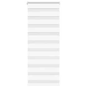 Estor cebra blanco 65x100 cm tejido ancho 60,9 cm poliéster by , Blinds and blinds - Ref: Foro24-4014722, Price: 24,74 €, Dis...