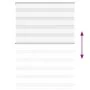 Estor cebra blanco 110x150 cm tejido ancho 105,9 cm poliéster by , Blinds and blinds - Ref: Foro24-4014757, Price: 34,73 €, D...