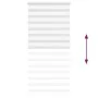 Estor cebra blanco 100x200 cm tejido ancho 95,9 cm poliéster by , Blinds and blinds - Ref: Foro24-4014781, Price: 30,71 €, Di...
