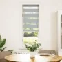Estor cebra gris claro 45x150 cm tejido ancho 40,9 cm poliéster by , Blinds and blinds - Ref: Foro24-4014432, Price: 15,43 €,...