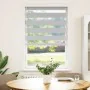 Estor cebra gris claro 80x150 cm tejido ancho 75,9 cm poliéster by , Blinds and blinds - Ref: Foro24-4014439, Price: 20,11 €,...
