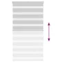 Estor cebra gris claro 80x150 cm tejido ancho 75,9 cm poliéster by , Blinds and blinds - Ref: Foro24-4014439, Price: 20,11 €,...