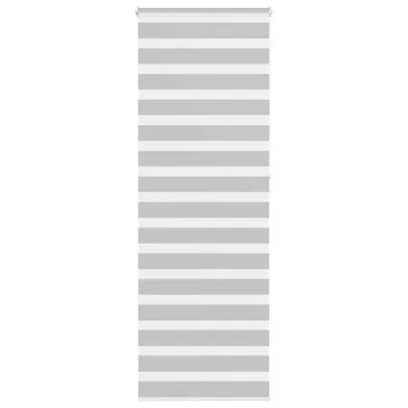 Estor cebra gris claro 90x230 cm tejido ancho 85,9 cm poliéster by , Blinds and blinds - Ref: Foro24-4014493, Price: 31,44 €,...