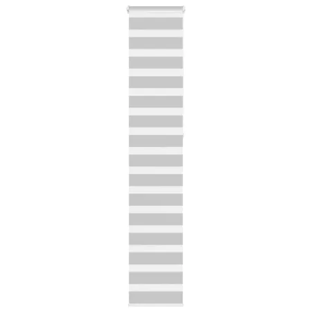 Estor cebra gris claro 50x230 cm tejido ancho 45,9 cm poliéster by , Blinds and blinds - Ref: Foro24-4014485, Price: 21,28 €,...