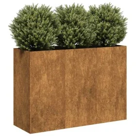 Jardinera oxidada 120x40x80 cm acero corten by , Pots and planters - Ref: Foro24-860723, Price: 128,08 €, Discount: %