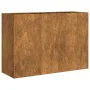 Jardinera oxidada 120x40x80 cm acero corten de , Maceteros y jardineras - Ref: Foro24-860723, Precio: 128,85 €, Descuento: %
