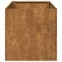 Jardinera oxidada 40x80x40 cm acero corten de , Maceteros y jardineras - Ref: Foro24-860737, Precio: 57,74 €, Descuento: %