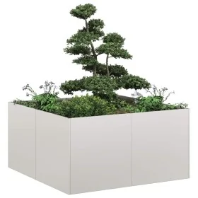 Jardinera 80x80x40 cm Acero inoxidable by , Pots and planters - Ref: Foro24-860742, Price: 98,51 €, Discount: %