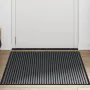 Felpudo a rayas negro y gris 90x150 cm by , Doormats - Ref: Foro24-4105596, Price: 34,30 €, Discount: %