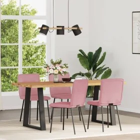 Sillas de comedor 4 unidades terciopelo rosa de , Sillas de comedor - Ref: Foro24-3315313, Precio: 166,28 €, Descuento: %