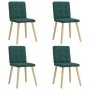 Sillas de comedor 4 unidades tela verde oscuro by , dining chairs - Ref: Foro24-3315173, Price: 193,13 €, Discount: %