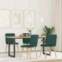 Sillas de comedor 4 unidades tela verde oscuro by , dining chairs - Ref: Foro24-3315173, Price: 193,13 €, Discount: %