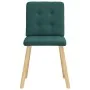 Sillas de comedor 4 unidades tela verde oscuro by , dining chairs - Ref: Foro24-3315173, Price: 193,13 €, Discount: %