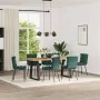 Sillas de comedor 6 unidades terciopelo verde oscuro de , Sillas de comedor - Ref: Foro24-3315654, Precio: 267,82 €, Descuent...