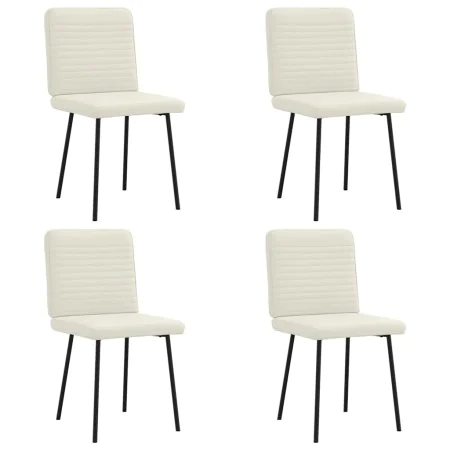 Sillas de comedor 4 unidades terciopelo crema von , Essstühle - Ref: Foro24-3315242, Preis: 168,40 €, Rabatt: %