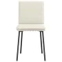 Sillas de comedor 6 unidades de terciopelo crema de , Sillas de comedor - Ref: Foro24-3315623, Precio: 263,89 €, Descuento: %