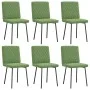 Sillas de comedor 6 unidades terciopelo verde claro de , Sillas de comedor - Ref: Foro24-3315476, Precio: 246,05 €, Descuento: %