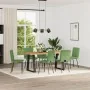 Sillas de comedor 6 unidades terciopelo verde claro de , Sillas de comedor - Ref: Foro24-3315476, Precio: 246,05 €, Descuento: %