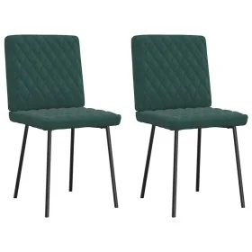 Sillas de comedor 2 unidades terciopelo verde oscuro von , Essstühle - Ref: Foro24-4101105, Preis: 85,43 €, Rabatt: %